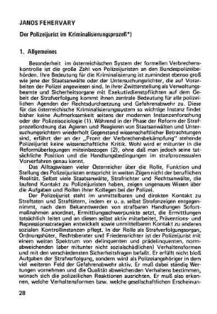 28-46, Der Polizeijurist im Kriminalisierungsprozeß