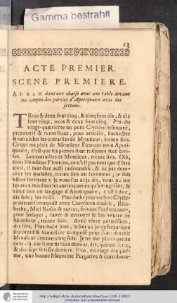 Acte Premier Scene Premiere