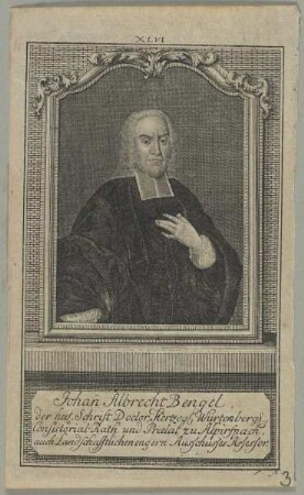 Bildnis des Johann Albrecht Bengel