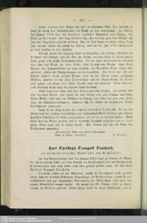 Karl Christoph Traugott Tauchnitz, ein berühmter deutscher Buchdrucker und Buchhändler