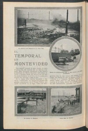 El temporal en Montevideo