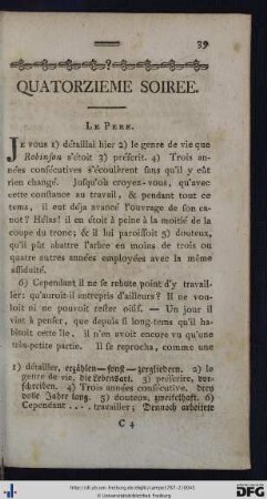 Quatorzieme Soiree.