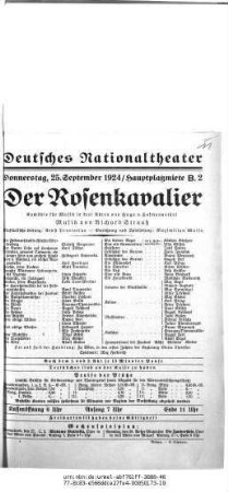 Der Rosenkavalier