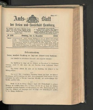 No. 295, 3. Dezember 1916