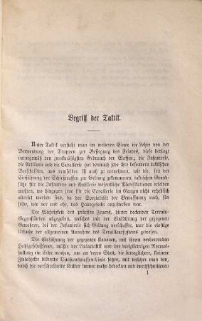 Zur Taktik mit Hinterladern und gezogenen Kanonen