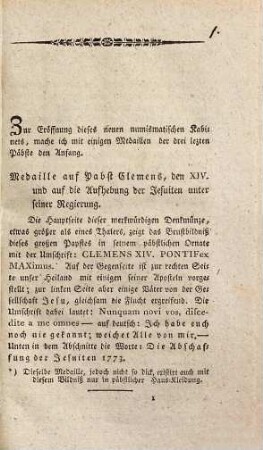 Neuestes Münzkabinet oder Beschreibung mehrerer interessanter Münzen und Medaillen auf besondere Begebenheiten unserer Zeit geprägt