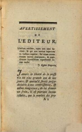 Lettre sur l'homme et ses rapports