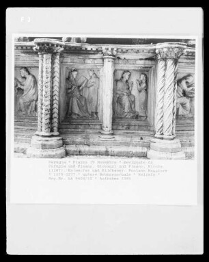 Fontana Maggiore — Artes Liberales: Rhetorik und Arithmetik