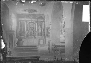 Niederrotweil Katholische Friedhofskirche Sankt Michael Innenansicht nördliches Seitenschiff