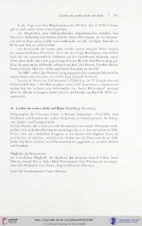 16. Lexikon der antiken Kulte und Riten (Heidelberg/Würzburg)