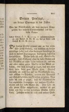 445-472, Dritte - Vierte Predigt.
