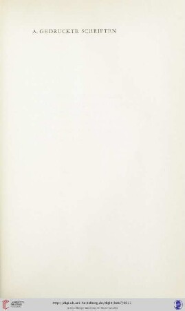 A. Gedruckte Schriften