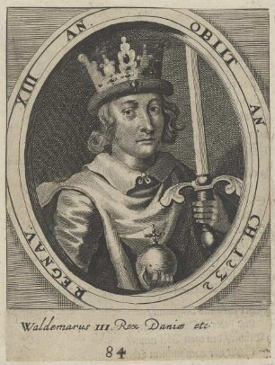 Bildnis von Waldemarus III., König von Dänemark