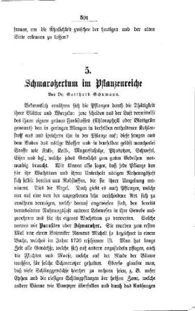Schmarotzertum im Pflanzenreiche