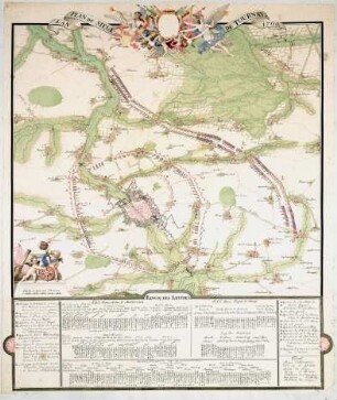 WHK 14 Spanischer Sukzessionskrieg 1701-1713 bis zum Frieden von Rastatt: Plan der Belagerung von Tournai, 1709