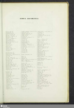 Indice Alphabetico