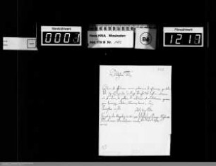 . 1710: Dezember und o. D. 1710
