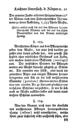 Pflanzenschleime, Gummi, Harze, natürliche Balsame, Gummiharze (§§. 123, 124)
