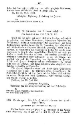 Gnadenzeit für die Hinterbliebenen der Landschullehrer : [IV. Seminarien, Bildung der Lehrer und deren persönliche Verhältnisse]