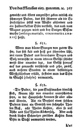 Stahl, Guß- und Schmiedeeisen (§ 651-657)