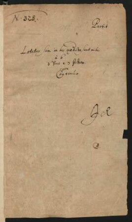 Laetatus sum; V (3), strings, org; B-Dur