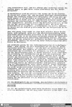 Für die Wiedergeburt des Leninismus, des wirklichen revolutionären Marxismus