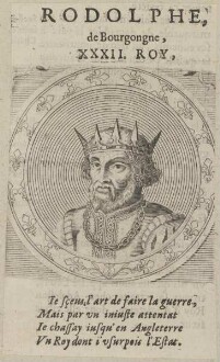 Bildnis von Rodolphe de Bourgongne, König von Frankreich