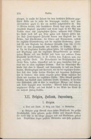 XII. Belgien, Holland, Luxemburg.