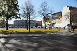 Dresden-Altstadt, Ferdinandplatz 1 und 2 und Prager Straße 12. "Ferdinandhof" und Kaufhaus "Karstadt" (1993-1995; H. Rhode, F. Kellermann, H.-G. Wawrowsky)