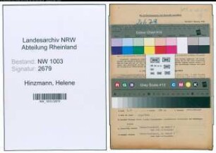 Entnazifizierung Helene Hinzmann , geb. 19.09.1914 (Unternehmerin)