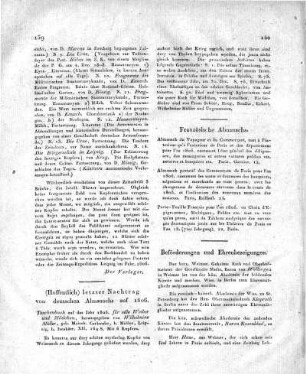 Beförderungen und Ehrenbezeigungen.