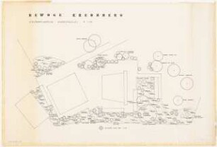 Grünflächen an der Otto-Suhr-Siedlung, Berlin-Kreuzberg: Kinderspielplatz: Lageplan mit Staudenpflanzplan 1.50