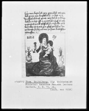 Kauernde Madonna lactans