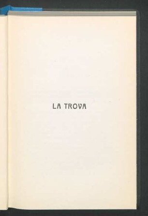 La trova