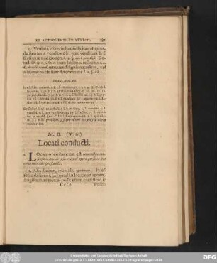 Tit. II. (IV. 65.) Locati conducti.