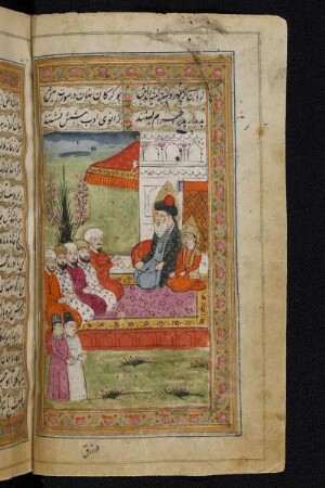 Illustration: Die Brüder bitten Yaʽqūb, ihnen Yūsuf mitzugeben