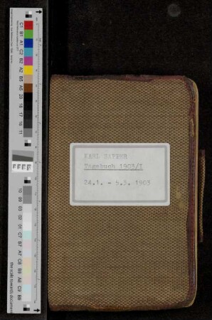 [Tagebuch 1903/I]