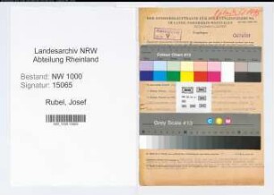 Entnazifizierung Josef Rubel, geb. 06.09.1907 (Postarbeiter)
