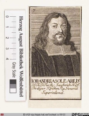 Bildnis Johann Andreas Olearius