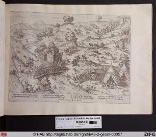 Protestanten aus Nîmes unterstützen die Verteidigung der Stadt Saint-Gilles, Oktober 1562.