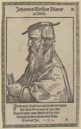 Bildnis des Johannes Wolfius