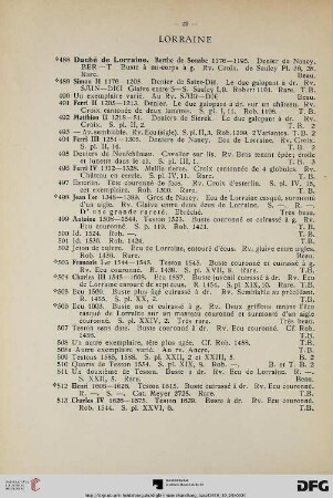 Lorraine (Nr. 488-588)
