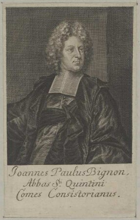 Bildnis des Joannes Paulus Bignon