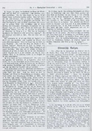 180-183 Literarische Notizen