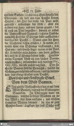 Das sechs und fünfftzigste Stuck. Von dem Wild Bannen