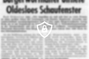 Bürgerworthalter öffnete Oldesloes Schaufenster