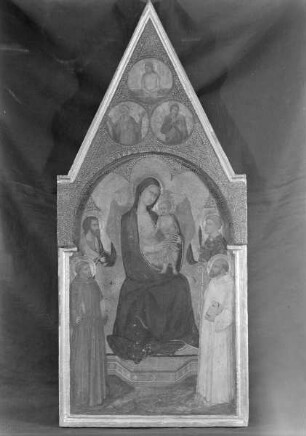 Thronende Madonna mit dem Kind und vier Heiligen — Mittelbild