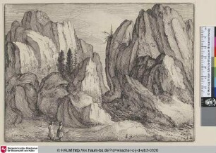 [Ansicht einer Felenschlucht; View of a rocky gorge]