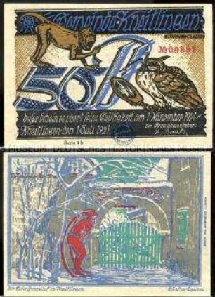 Kneitlingen 50 Pfennig, Notgeldserie