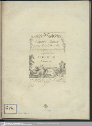 Quatre Sonates pour le Violoncelle, avec accompagnement de Basse : Oeuvre 1r.